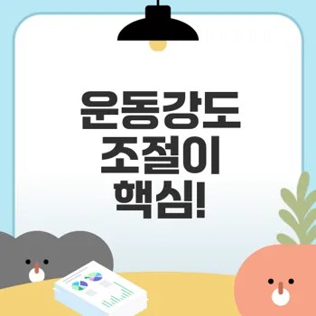 운동 강도 조절법으로 건강하게 시작하는 비법
