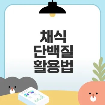 채식 단백질로 건강한 식단 만들기