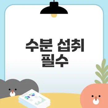 남자 수분 섭취 중요성 그 이유는?