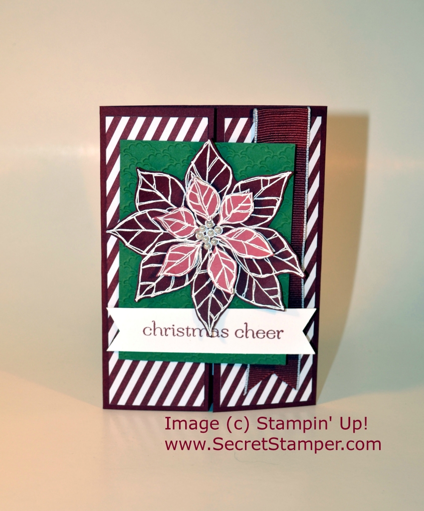 By Debbie Mageed, Stampin Up, Joyful Christmas, Gate Fold, Fun Fold