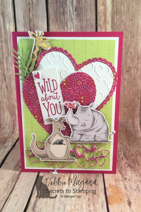 Valentines Card using Animal Outing for All Ages