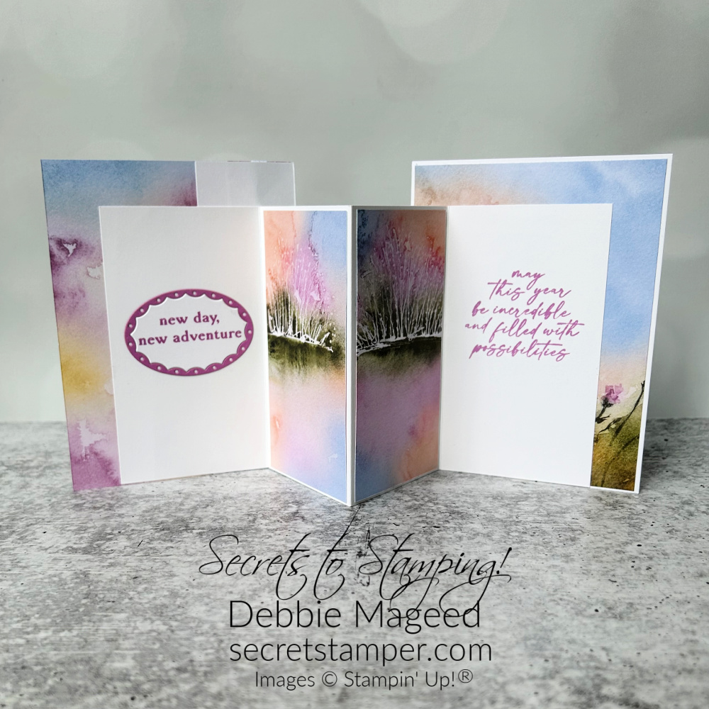 Create this card using Thoughtful Journey designer paper by Stampin' Up! and Debbie Mageed at Secrets To Stamping