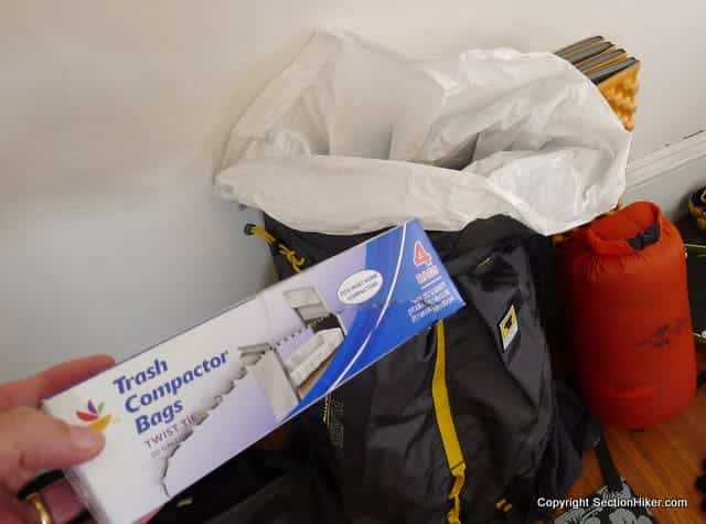 How To Keep Your Backpacking Gear Dry With Trash Compactor Bags Section Hikers Backpacking Blog