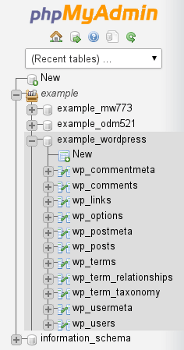 Check and repair MySQL database in phpMyAdmin 