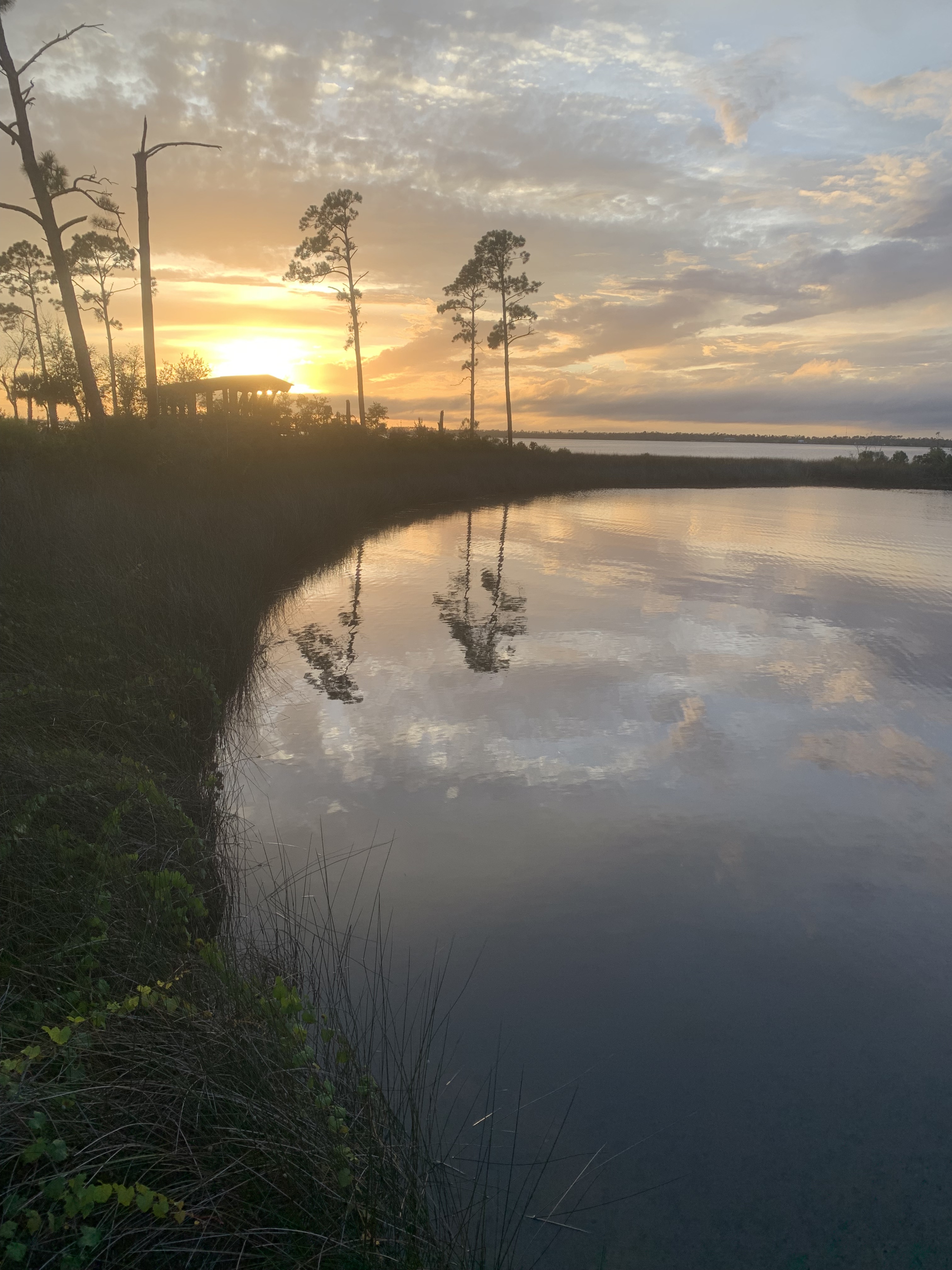 Sunset at Lynn Haven Bayou Preserve Park