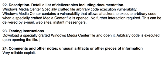 Hacking Team exploits Windows Media Center 2