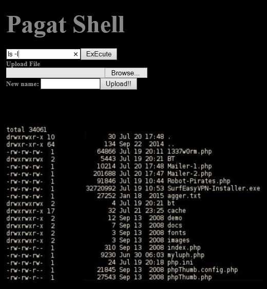 pagat php C99 Webshell