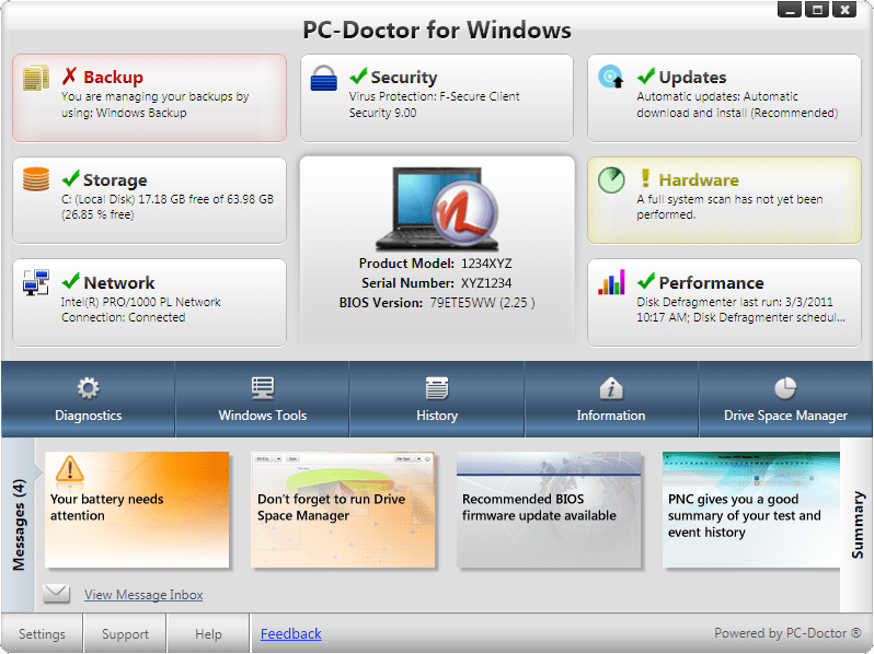 PC-Doctor software