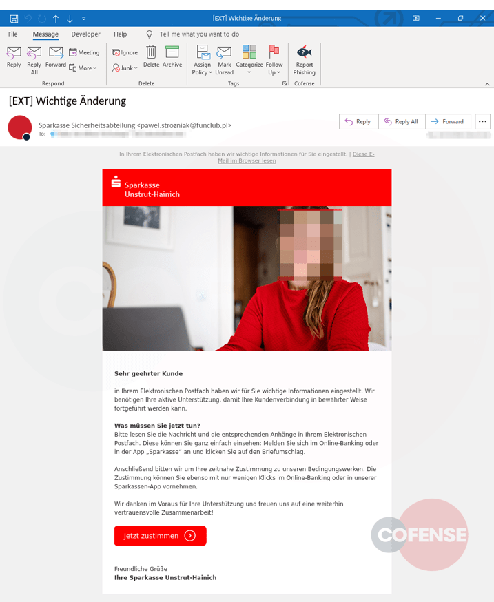 A phishing campaign using clients codes targets QR banks of German