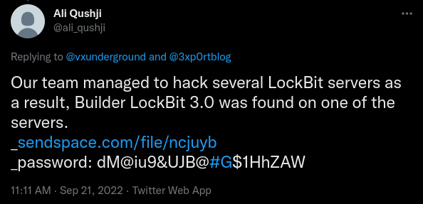 Lockbit 3.0 data leak