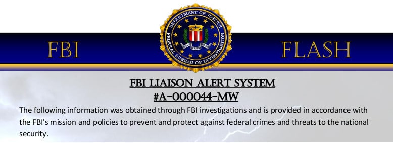 Cisa and the federal bureau of investigation (fbi) have released a joint. Fbi Destructive Malware Used Korean Language Packs