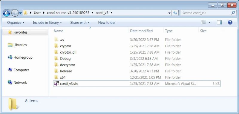 Conti Ransomware Source Code Investigation Part 2 Cocomelonc - Mobile Minimal Patterns for Desktop