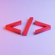 A red 3D closing-and-opening code bracket symbol () on a pastel purple background, representing a code-level security vulnerability