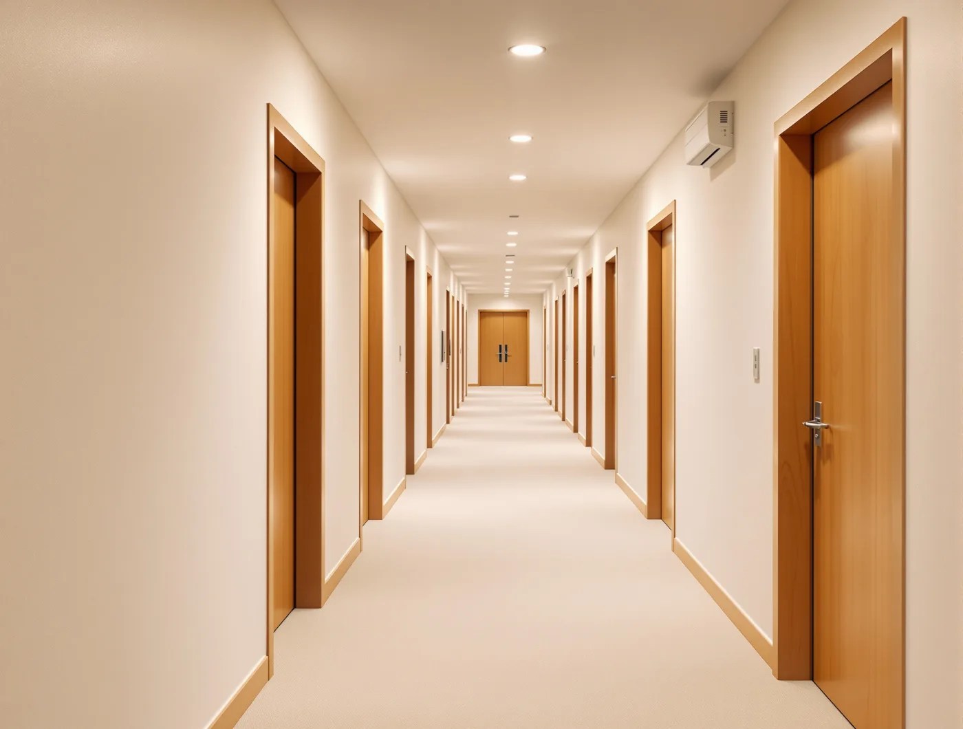 Residential corridor in a Sydney strata apartment building