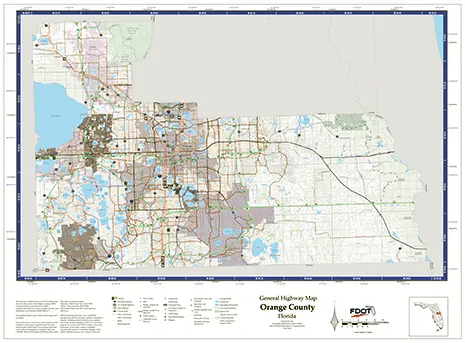 Orange Map from Florida Department of Transportation. Links to Orange School district.