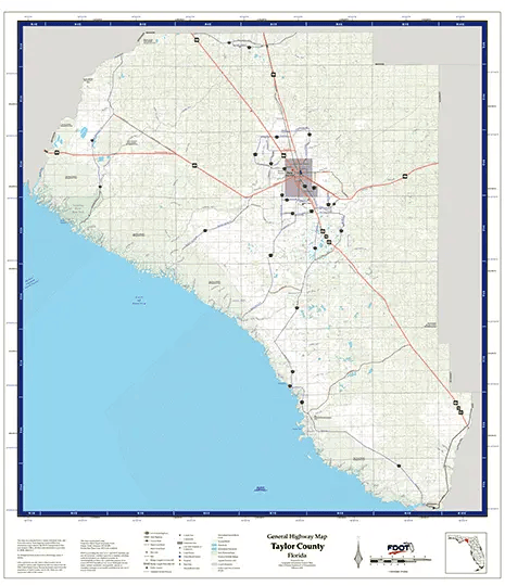 Taylor Map from Florida Department of Transportation. Links to Taylor School district.