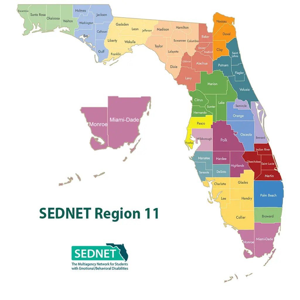 SEDNET Region 11 map