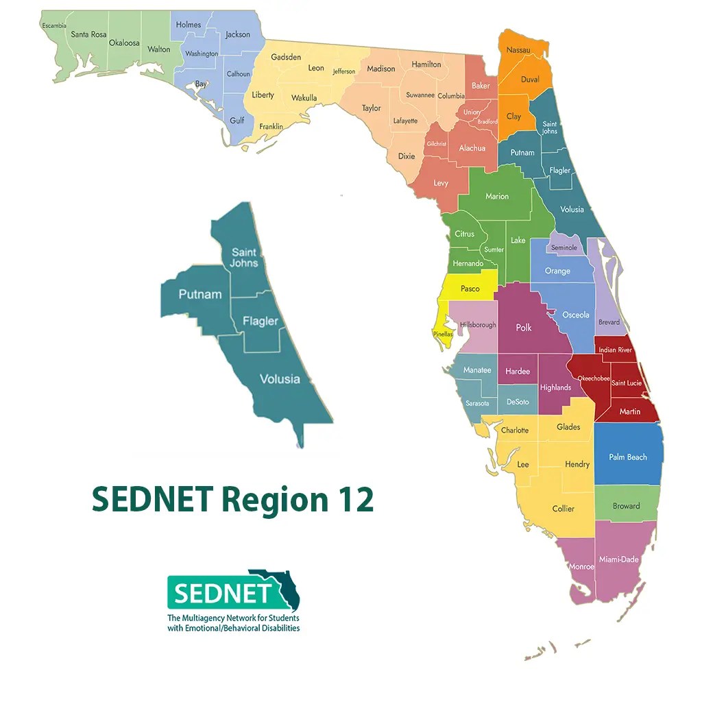 SEDNET Region 12 map