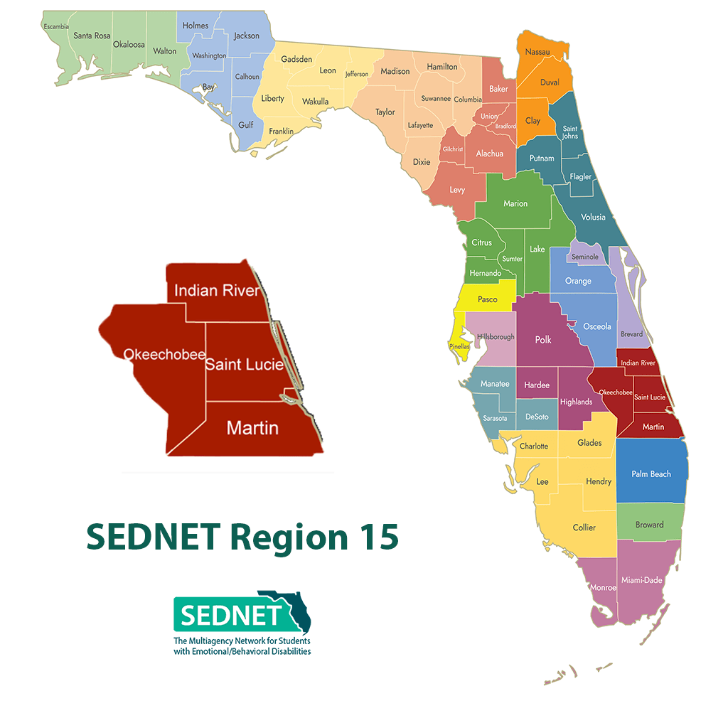 SEDNET Region 15 map