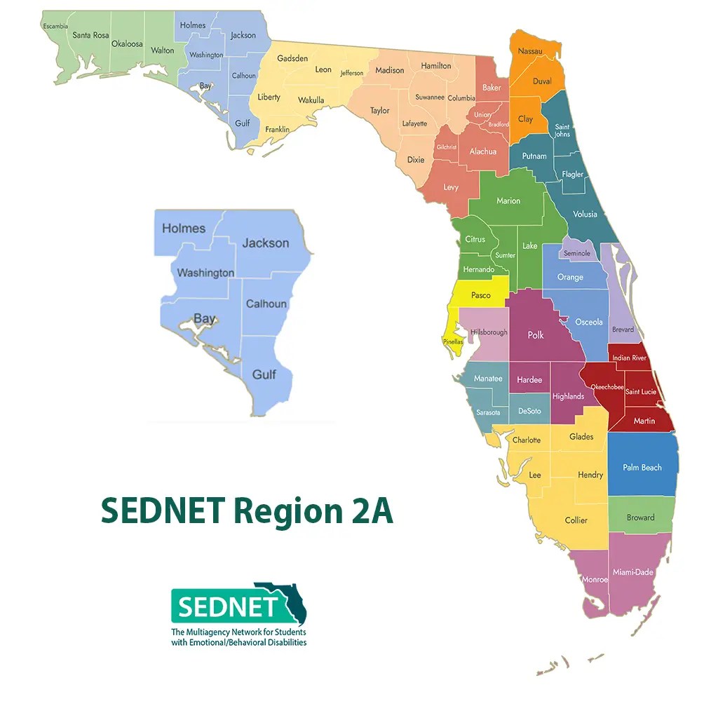 SENDET Region 2A map