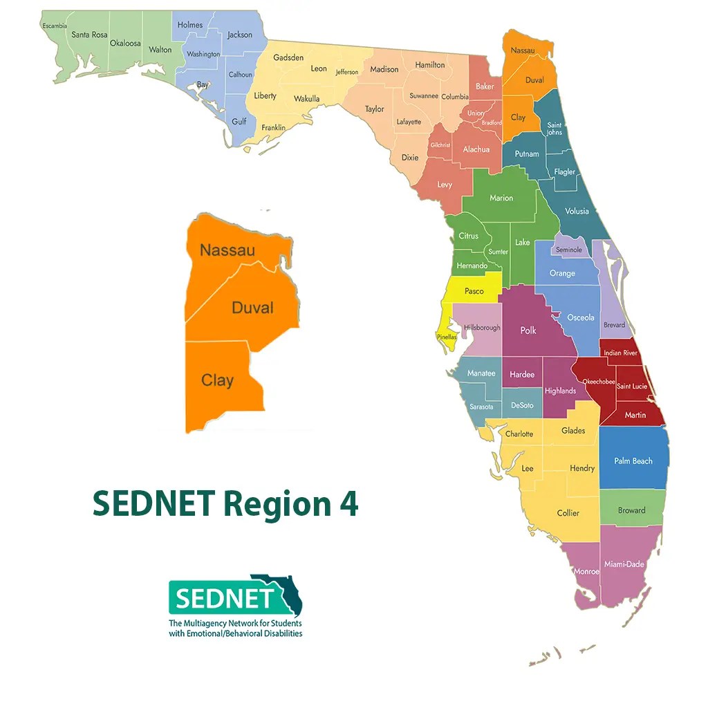 SEDNET Region 4 map