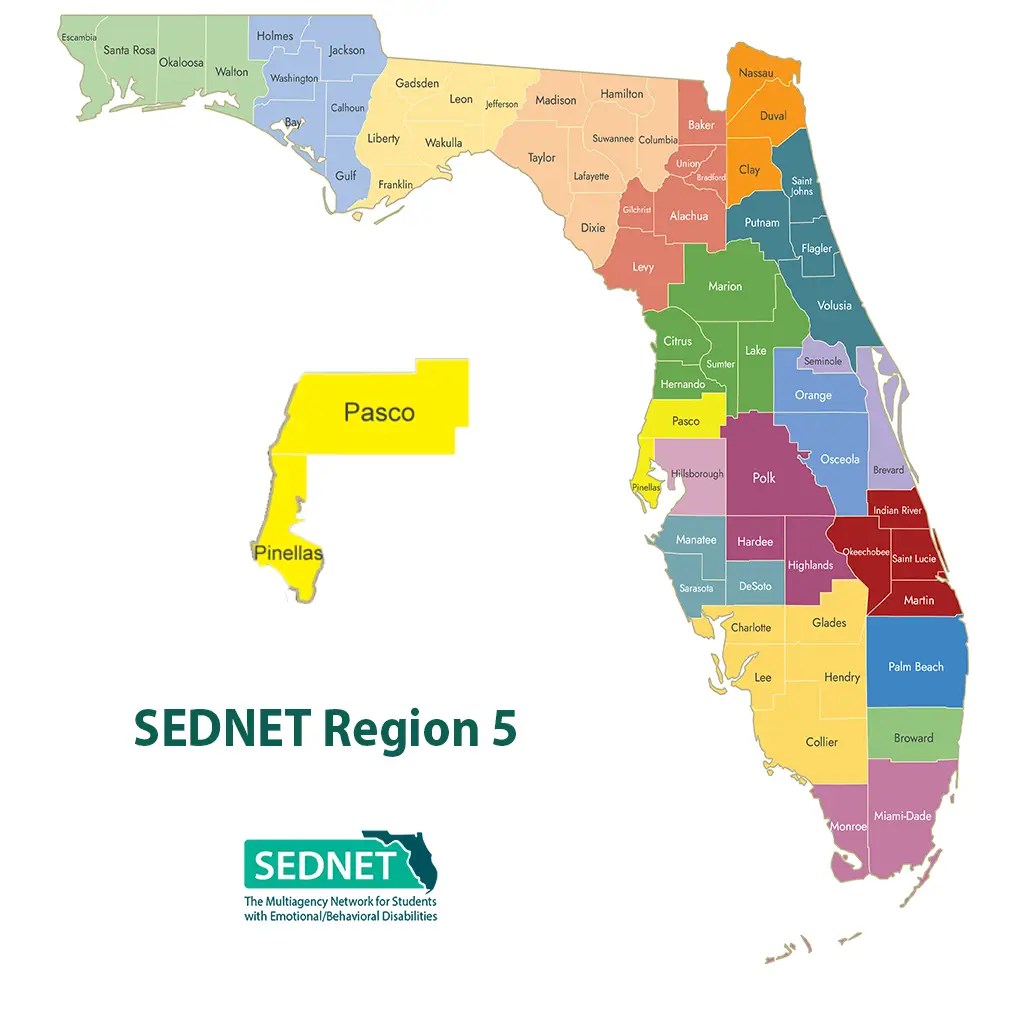 SEDNET Region 5 map