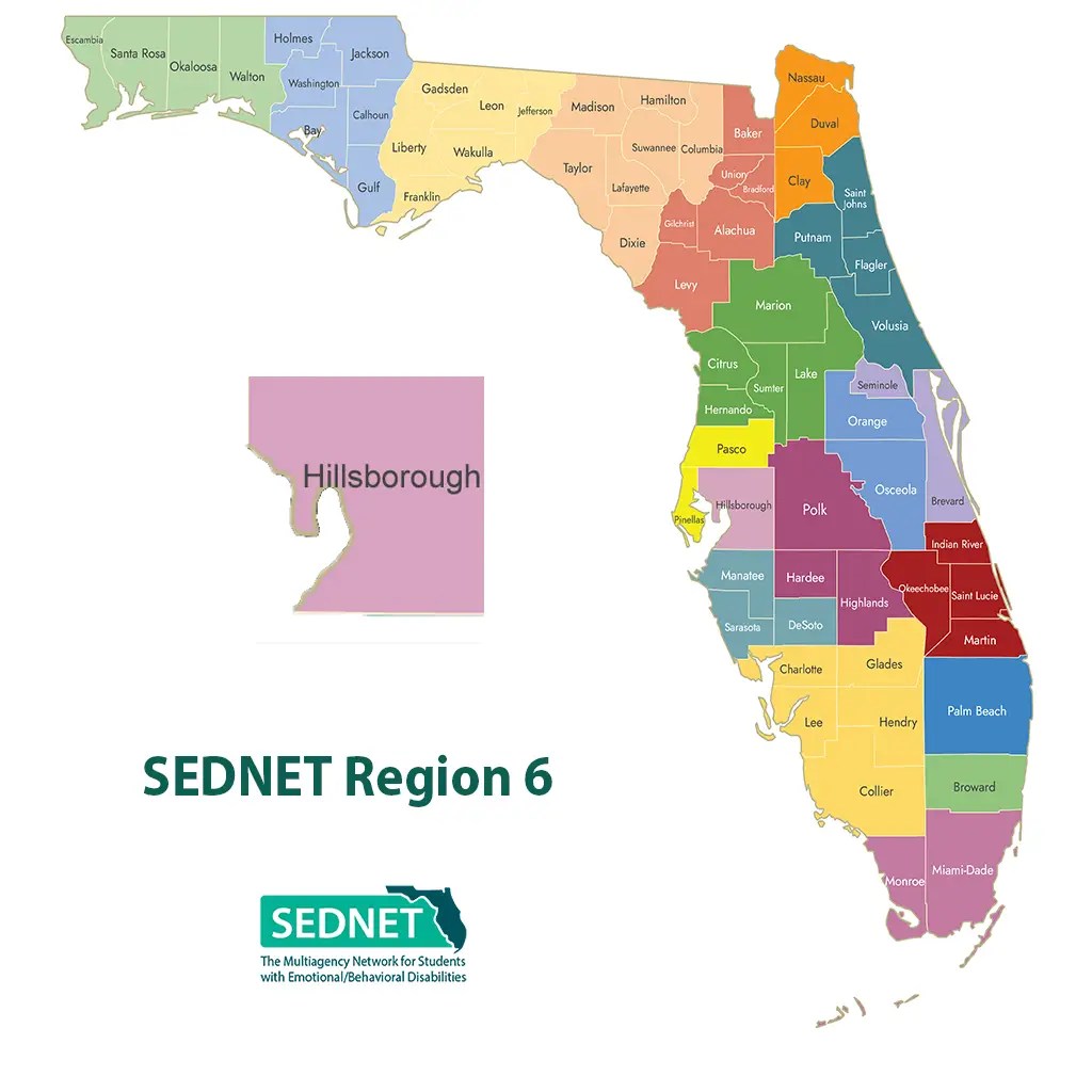SEDNET Region 6 map