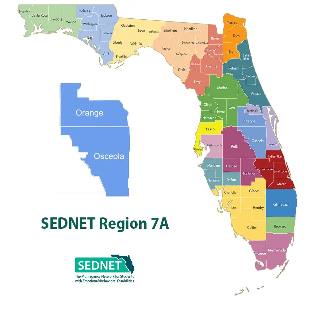 SEDNET Region 7A map