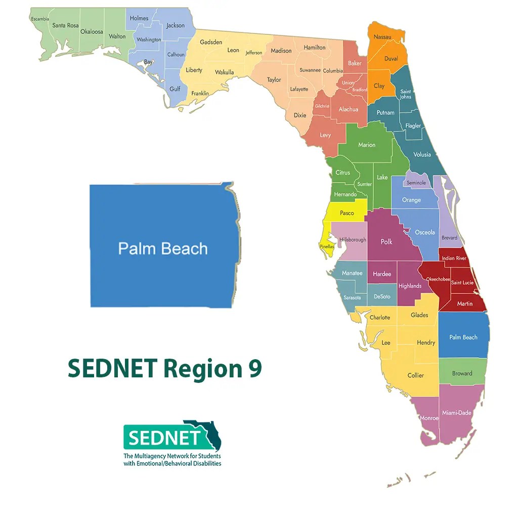 SEDNET Region 9 map