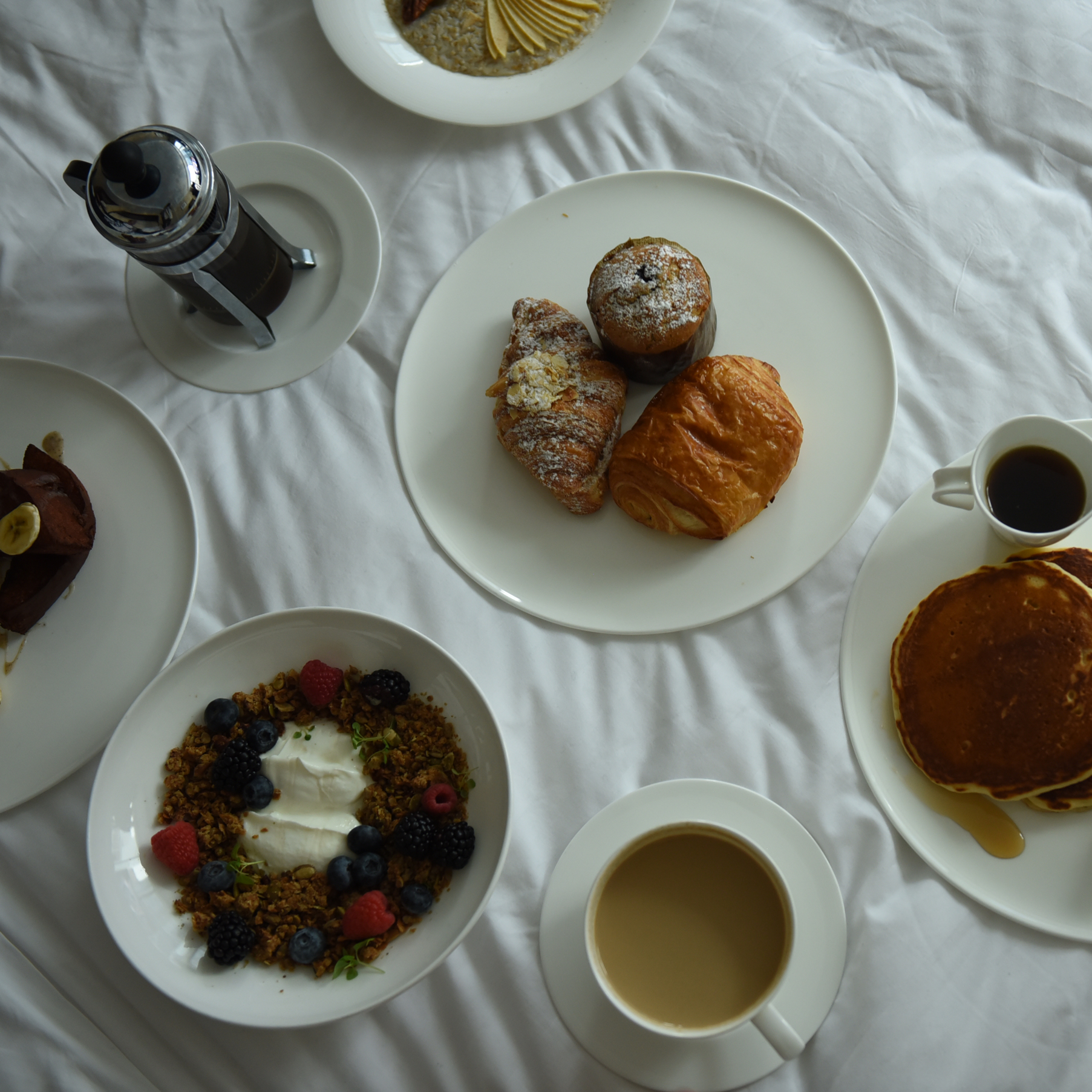 flapjacks, greek yogurt, croissants YES!