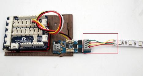 led strip grove driver shield connect port cable base