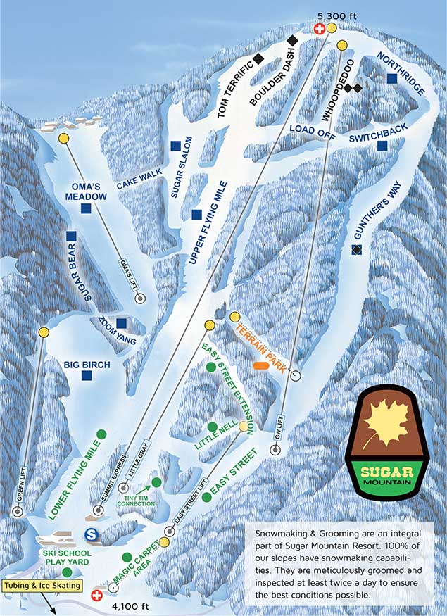 Private log cabin rentals north carolina mountains near boone, blowing rock, blue ridge parkway, and w. Sugar Mountain's Summit Express - Sugar Mountain, North