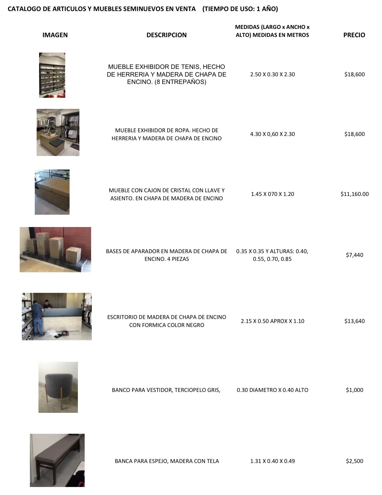 Muebles seminuevos a precio de remate