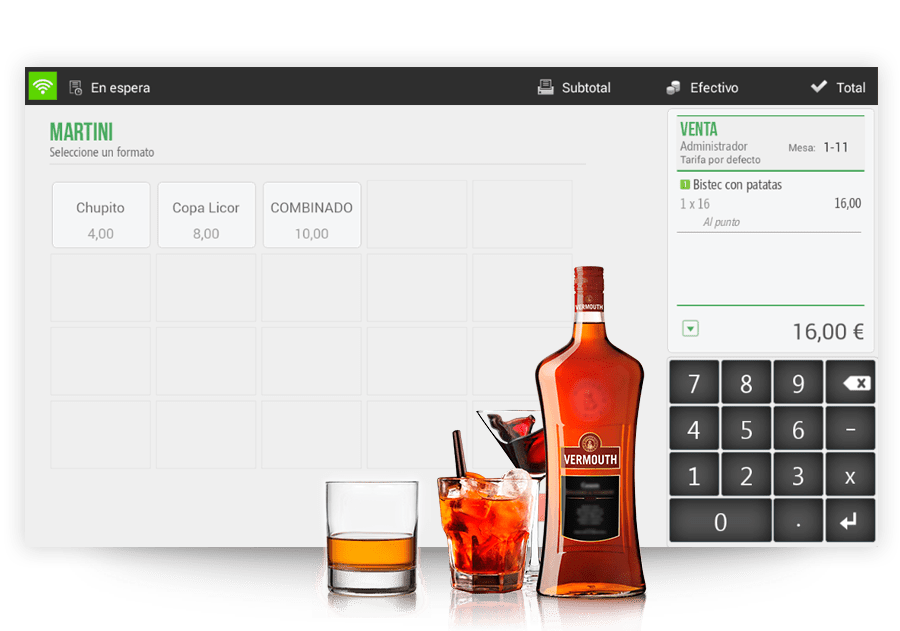 tpv restaurantes - tpv bares cafeterías - hiopos - formatos