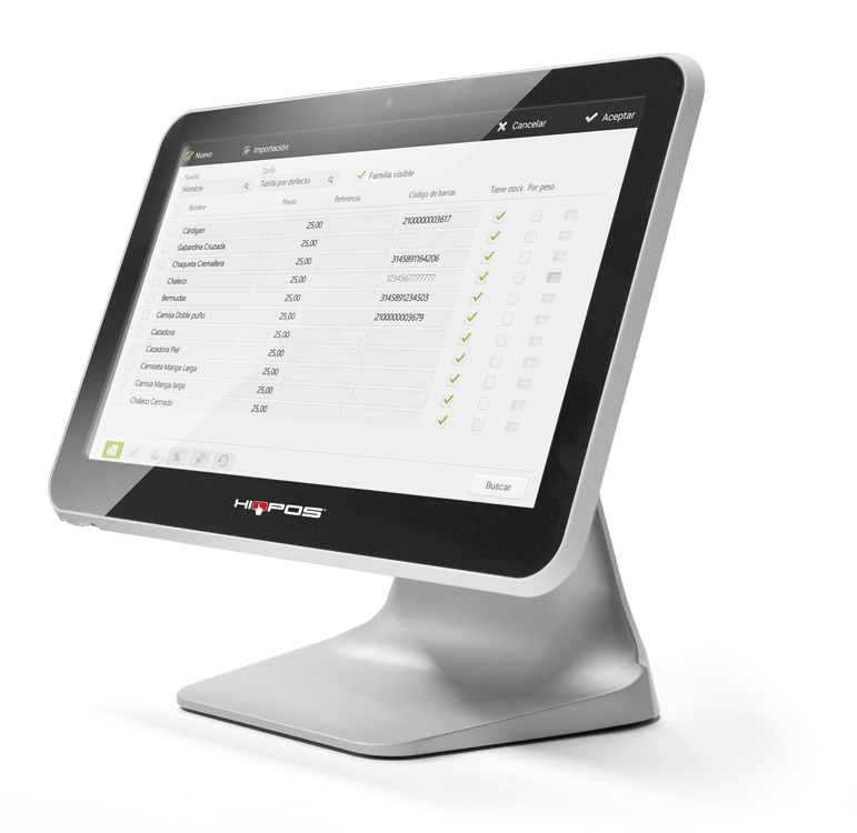 tpv comercios - códigos de barras