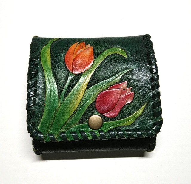 レザークラフト 革でバラのコサージュ作りました。｜ほぼ日々革まみれ