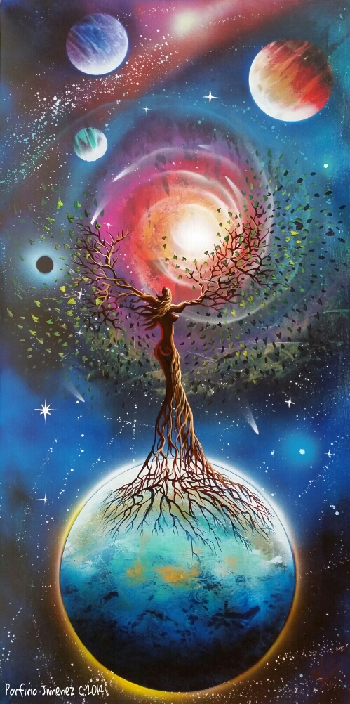 Gemälde "Mother Earth" von Porfirio Jimenez