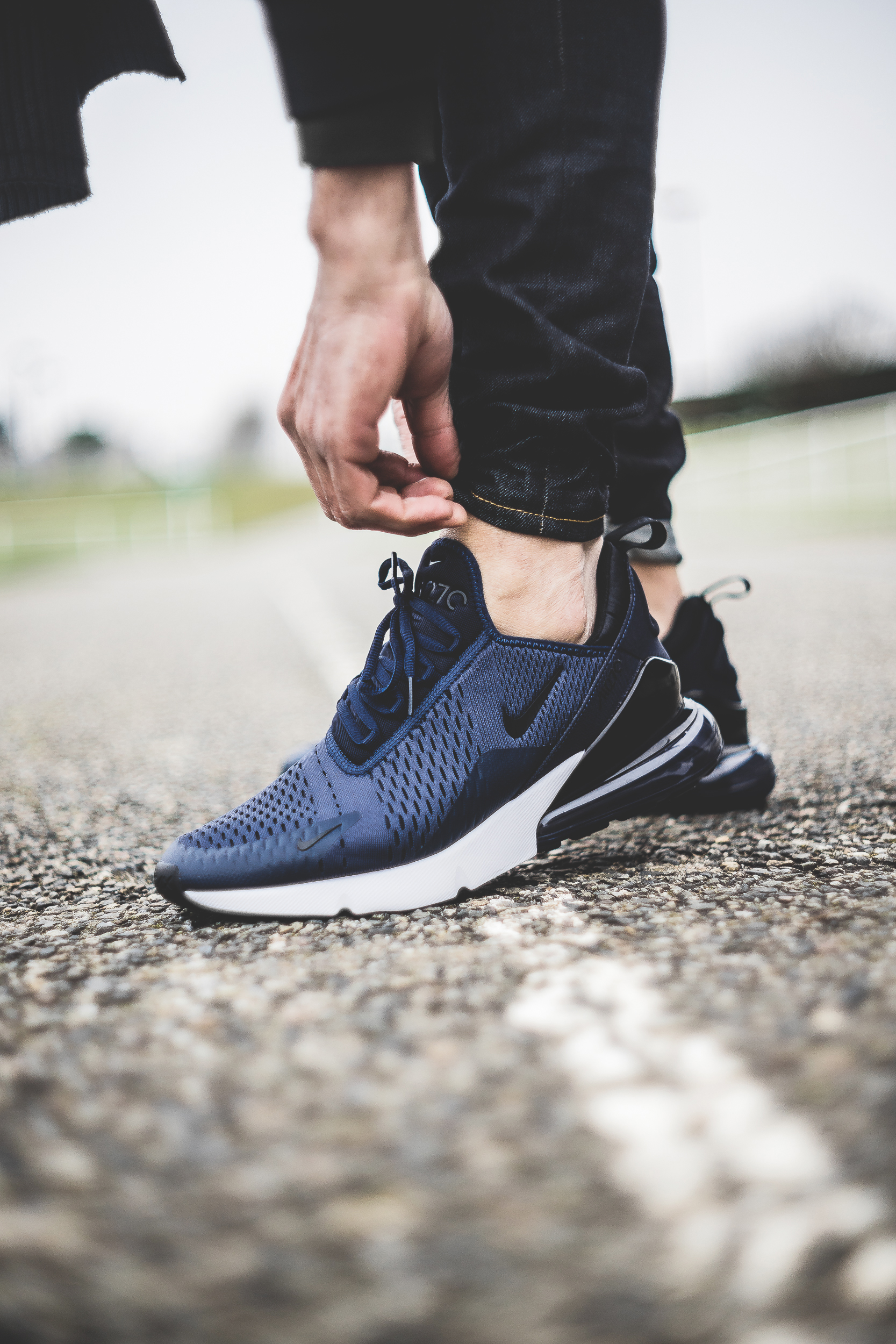 nike 2018 air max 270 midnight navy running shoes