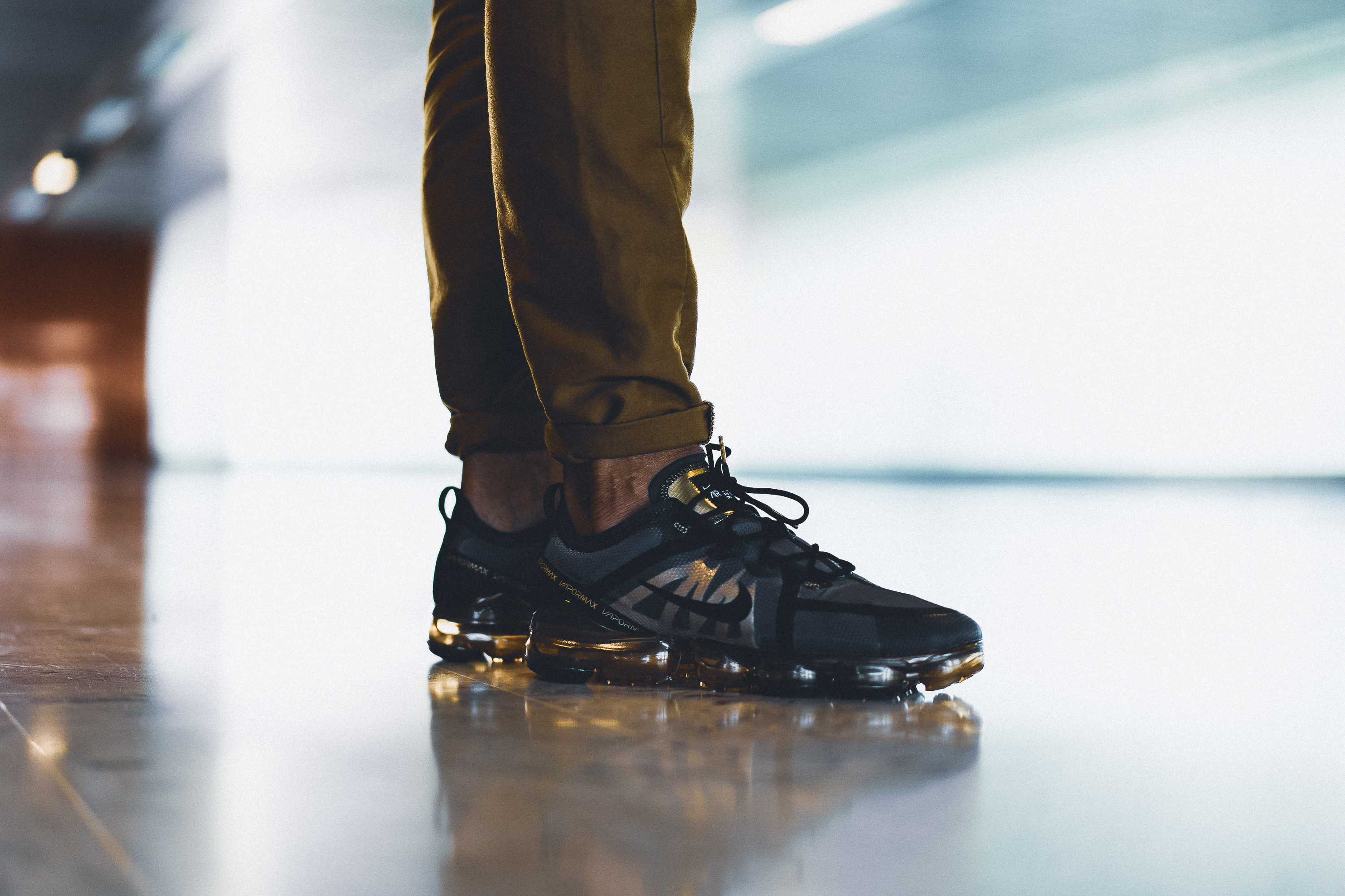 vapormax 2019 black on feet