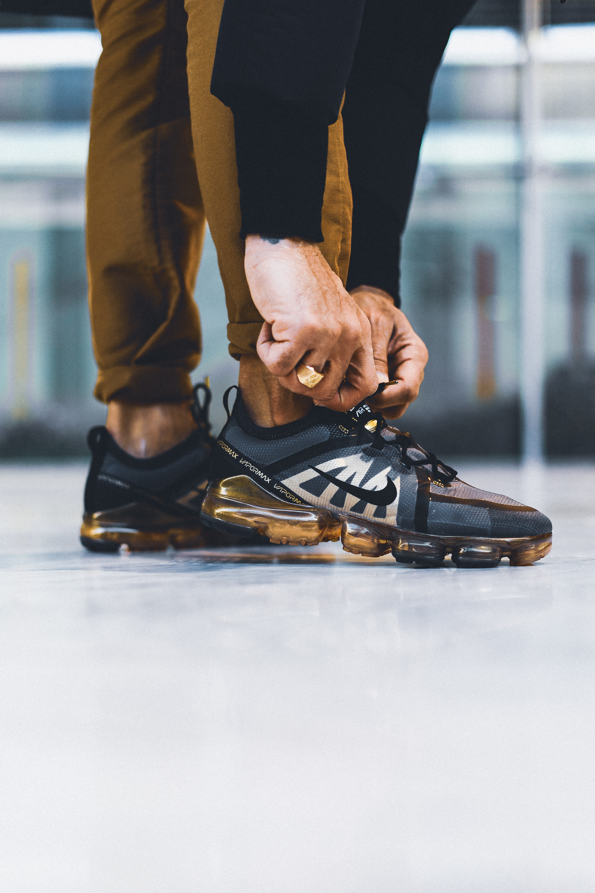 vapormax 2019 black on feet