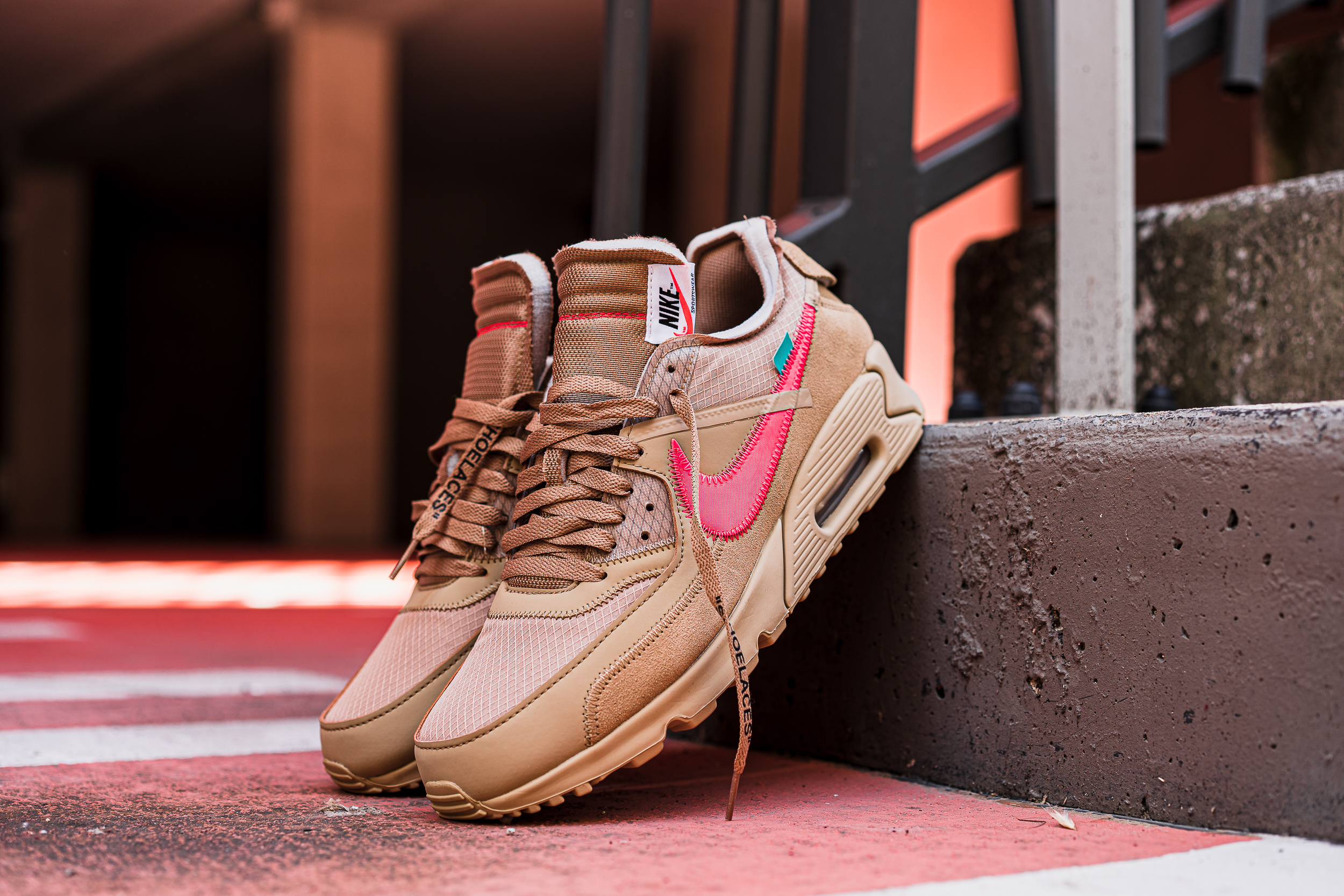 Air Max 90 Off White Desert Ore - Nike - Kikikickz | Kikikickz
