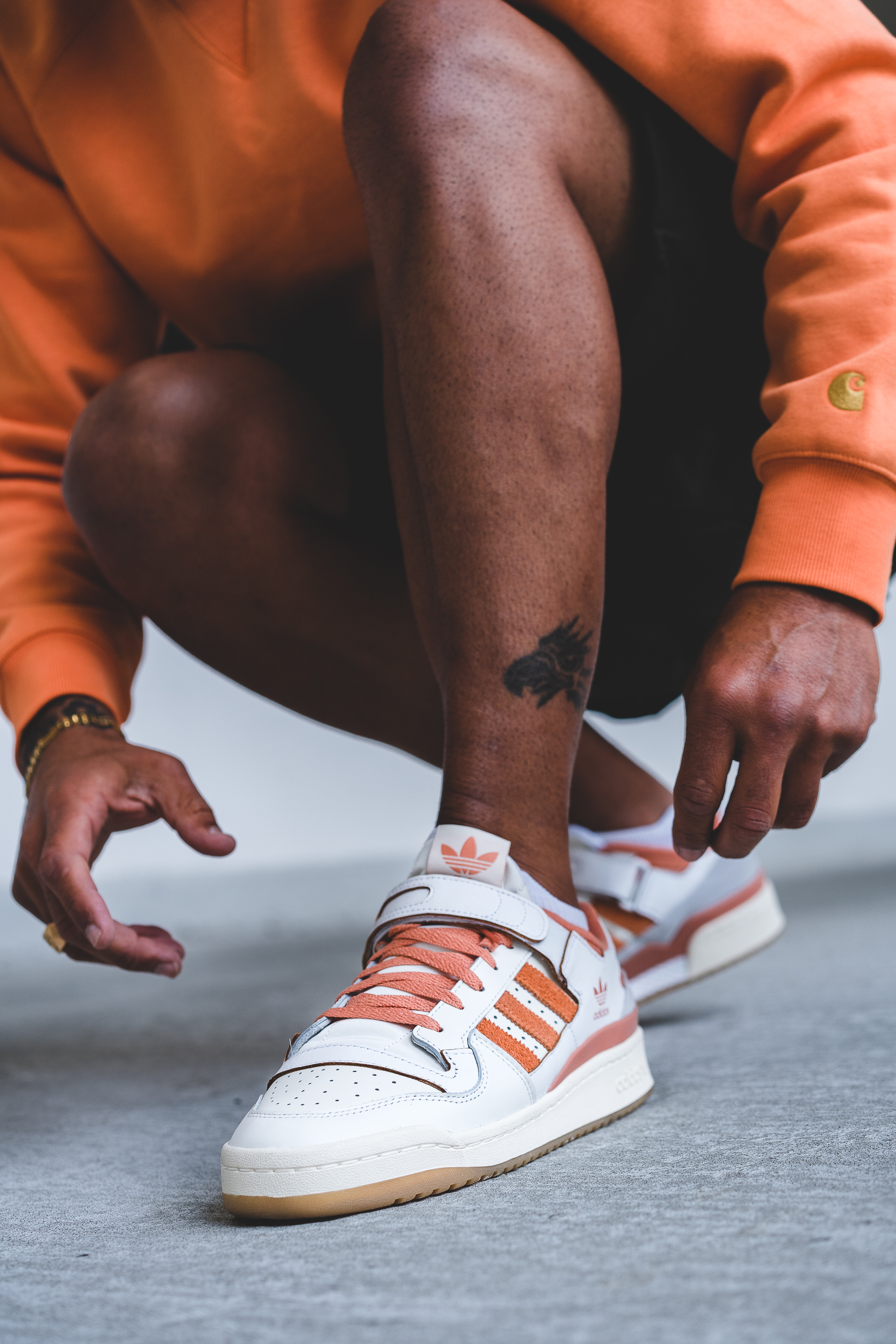 adidas forum low hazy copper