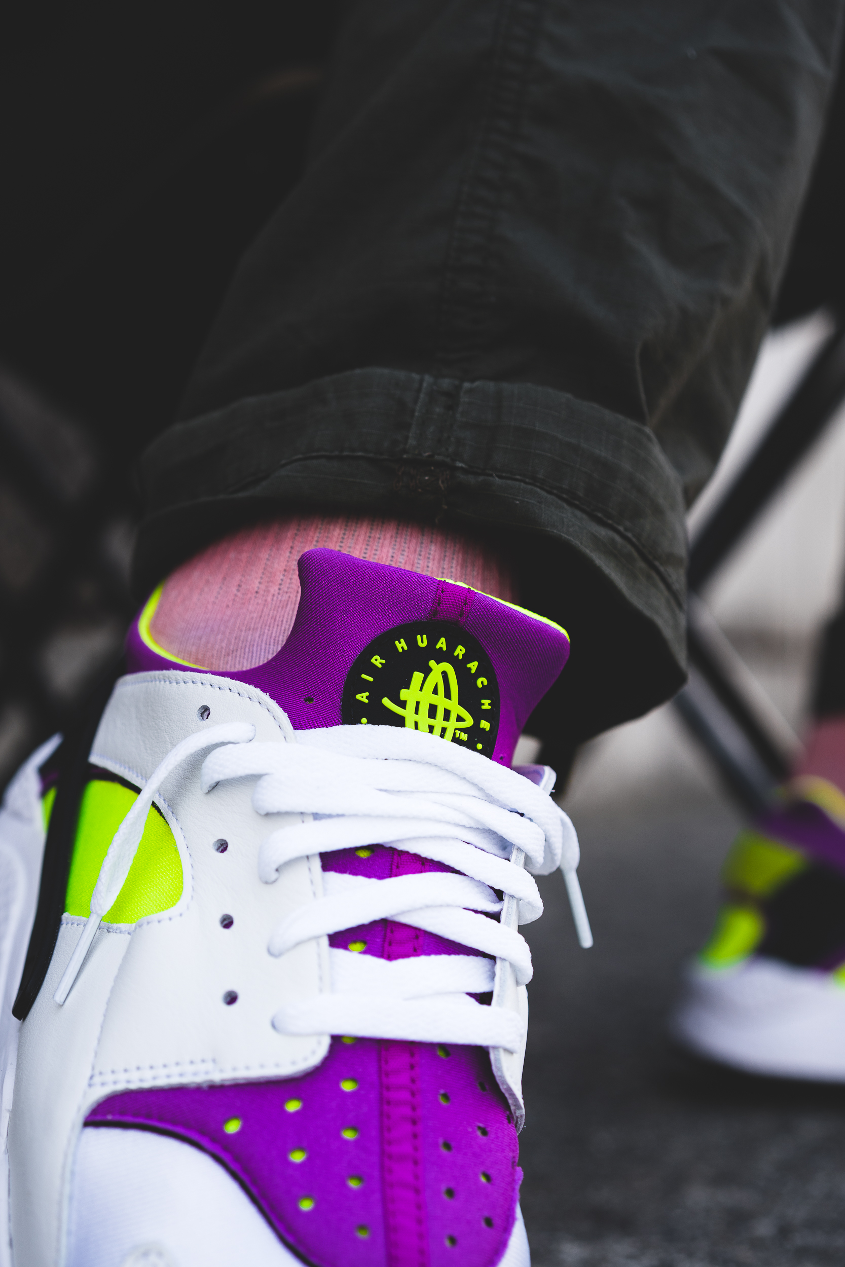 yellow huaraches foot locker