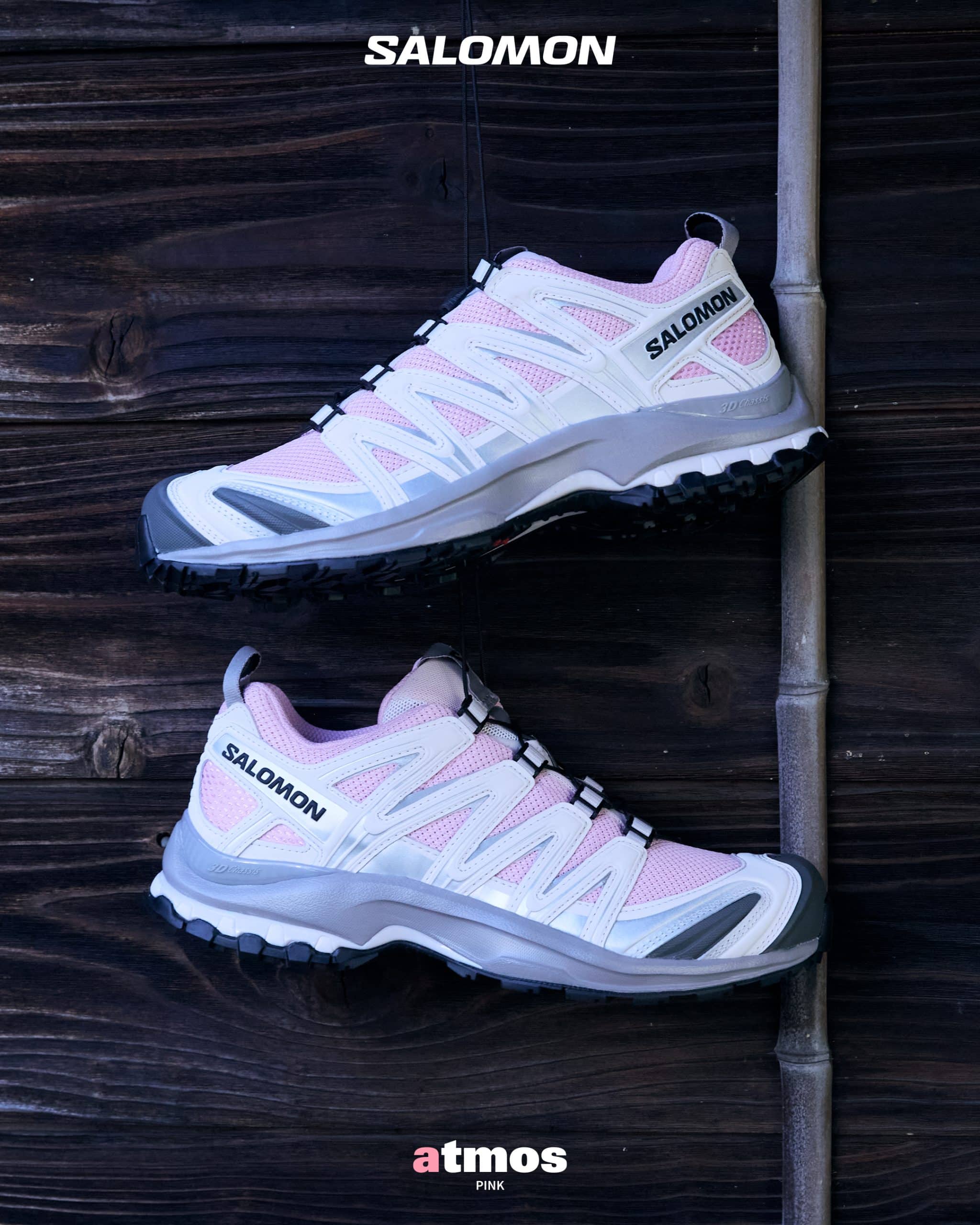 atmos pink and Salomon unveil the XA PRO 3D “XAKURA”, a sneaker