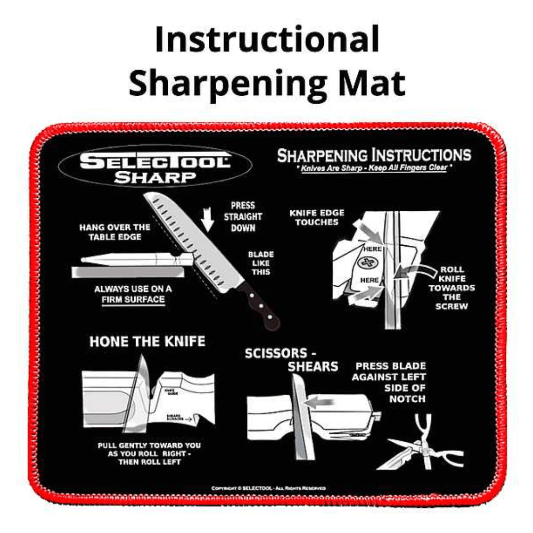 Non-Slip Sharpening Mat with Guide (8.5" × 7")