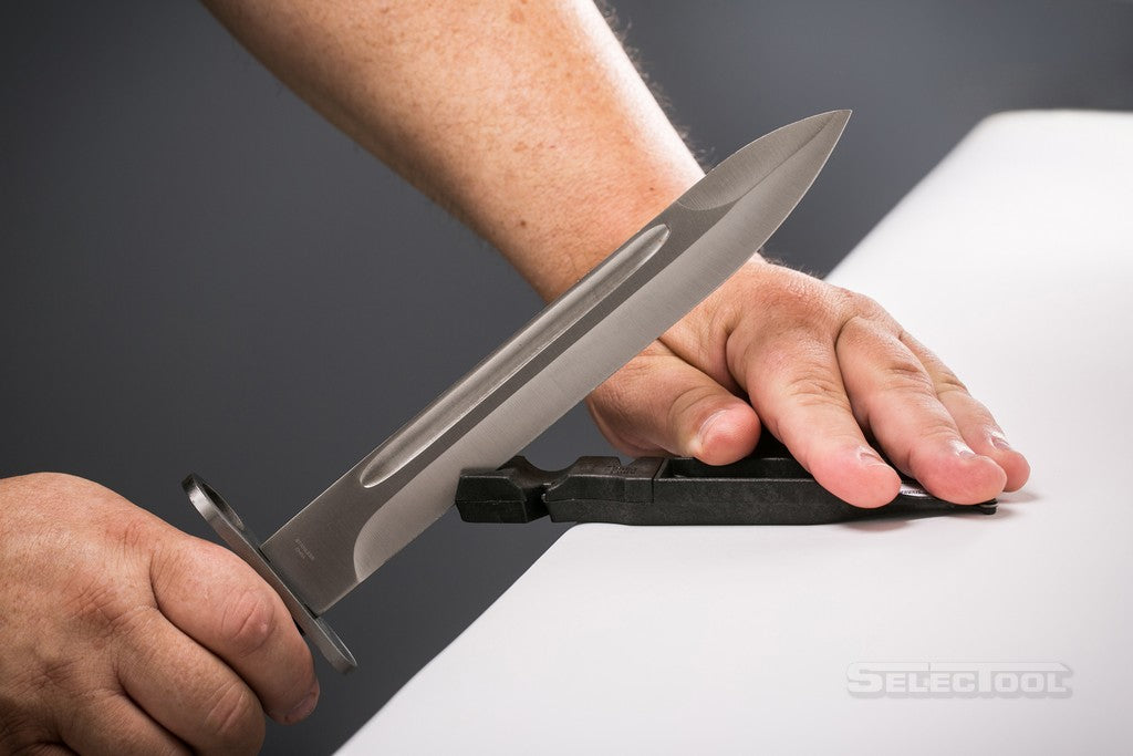 *SELECTOOL Manual Knife Sharpener – Straight & Serrated Blades