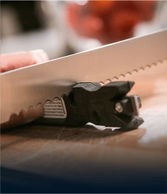 *SELECTOOL Manual Knife Sharpener – Straight & Serrated Blades