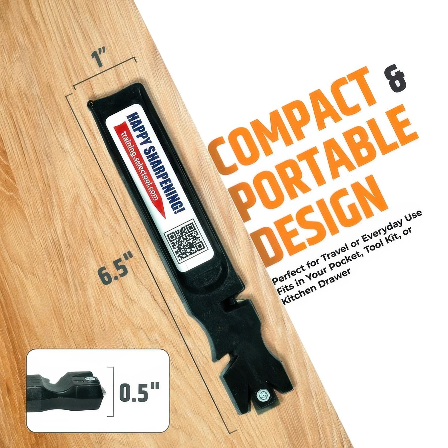 SELECTOOL 3-Pack Knife & Tool Sharpeners + FREE Mat & Practice Knife USA