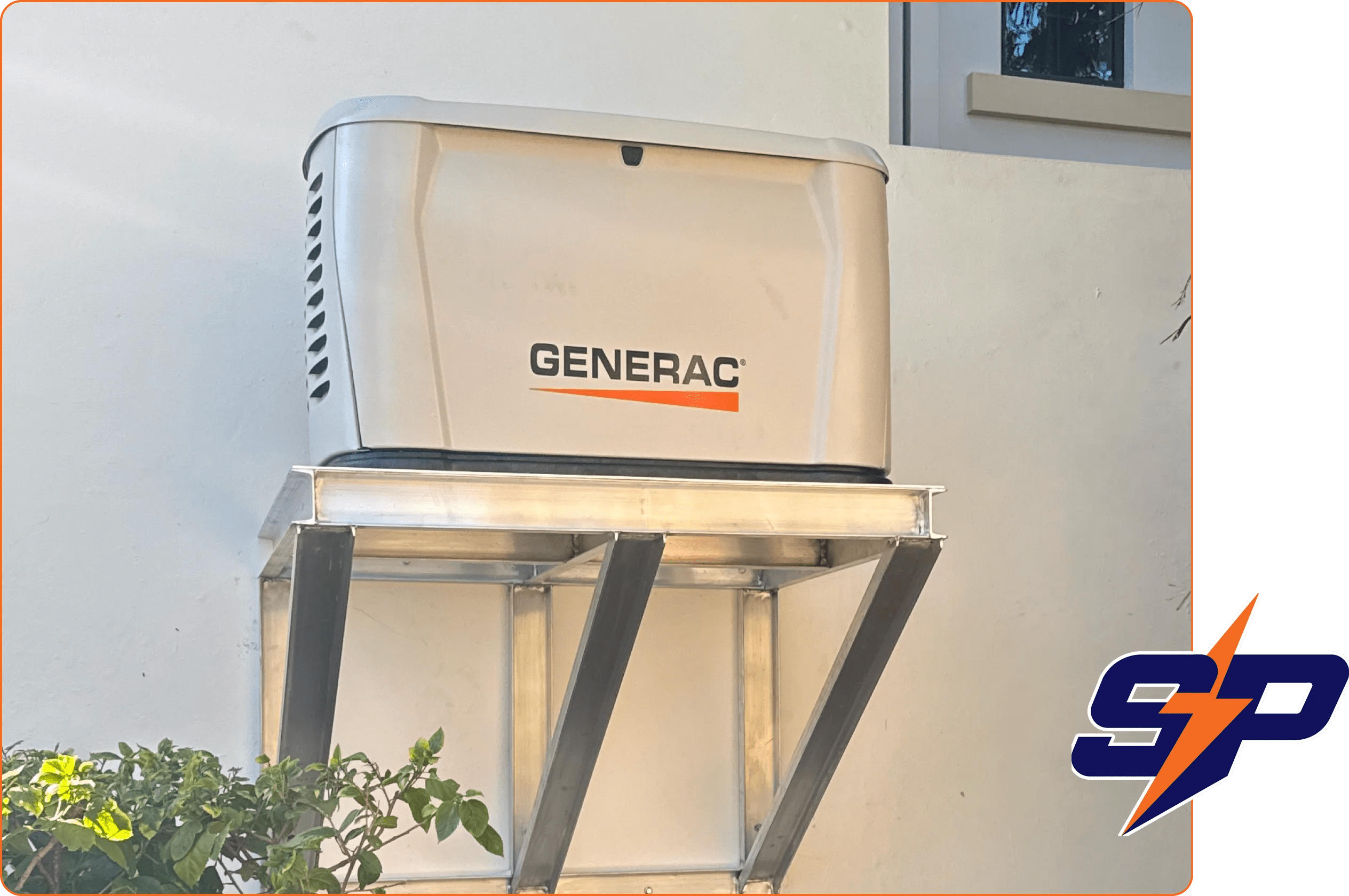 Generac generator installed on home